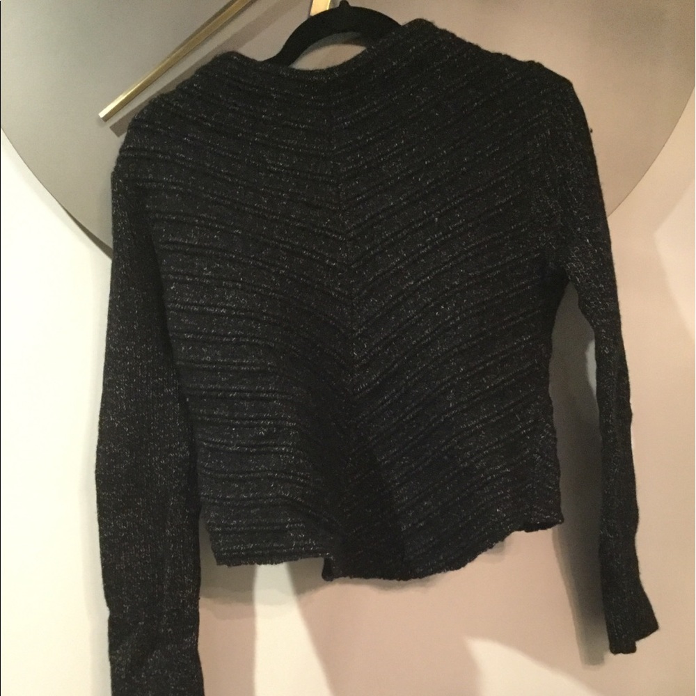 Black tweed sweater